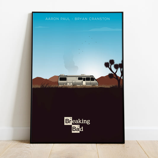 Affiche minimaliste "Breaking Bad"