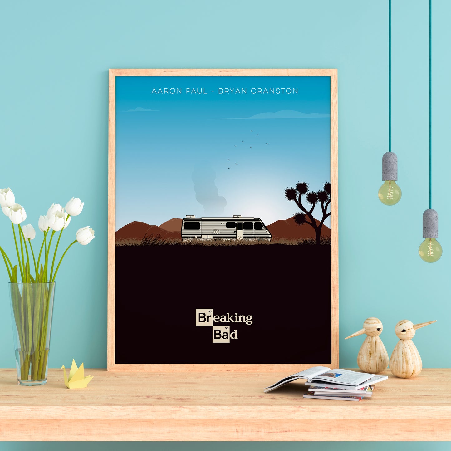 Affiche minimaliste "Breaking Bad"