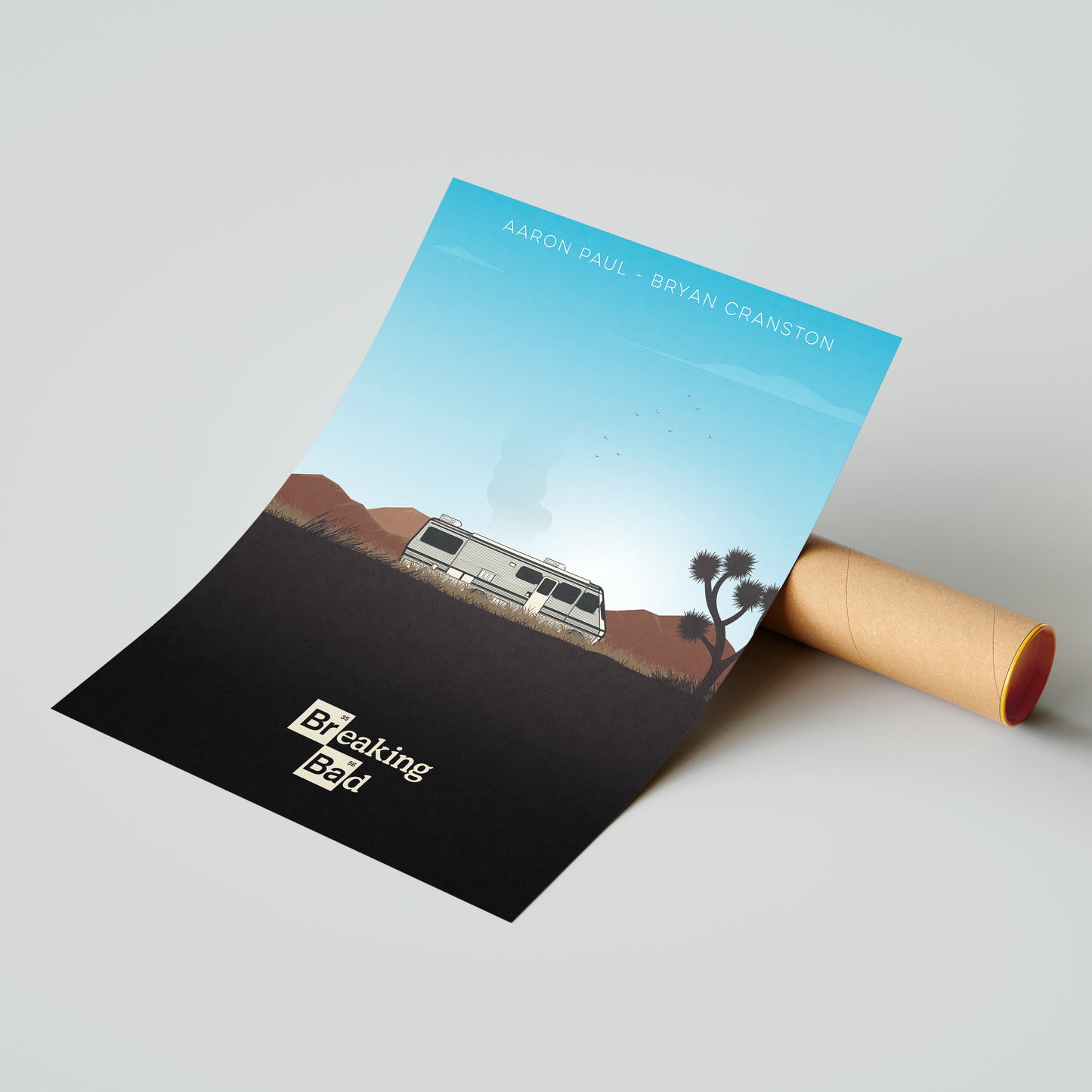 Affiche minimaliste "Breaking Bad"