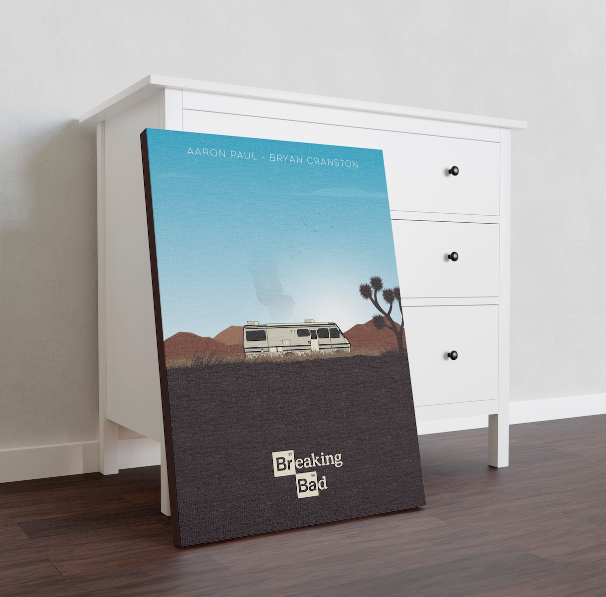 Affiche minimaliste "Breaking Bad"