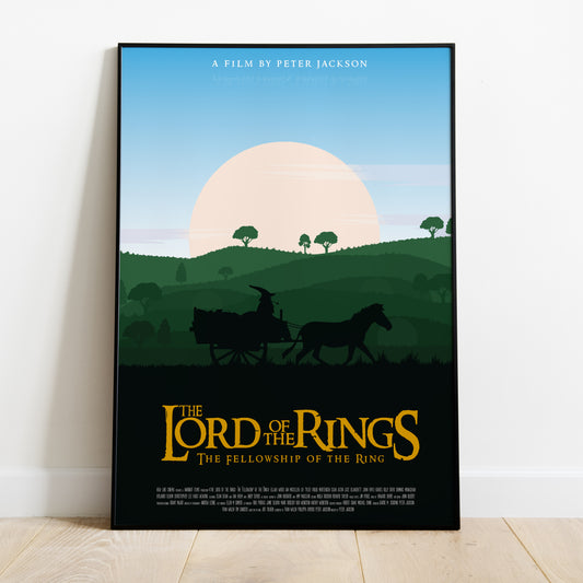 Affiche minimaliste "Lord of the Rings - The Fellowship of the Ring"