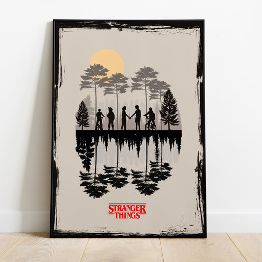 Affiche minimaliste "Stranger Things"