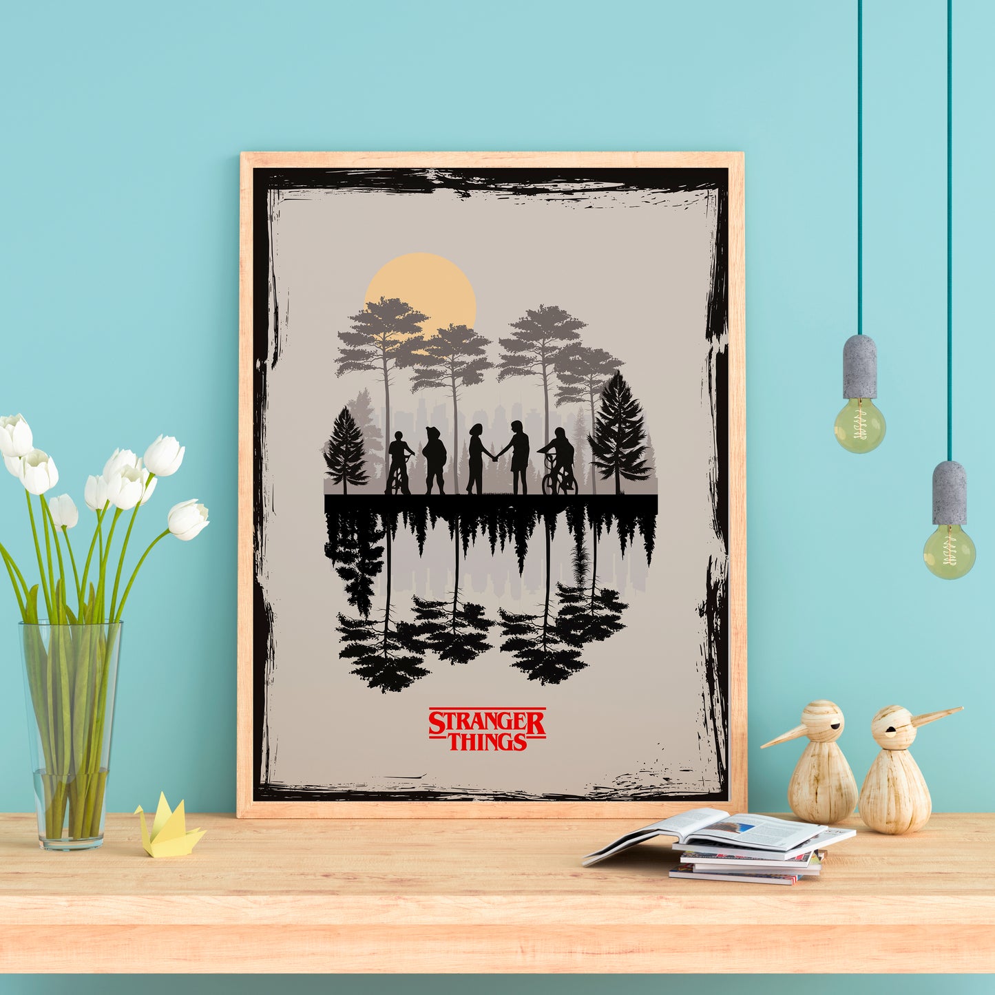 Affiche minimaliste "Stranger Things"
