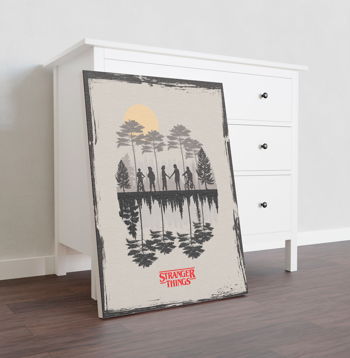Affiche minimaliste "Stranger Things"