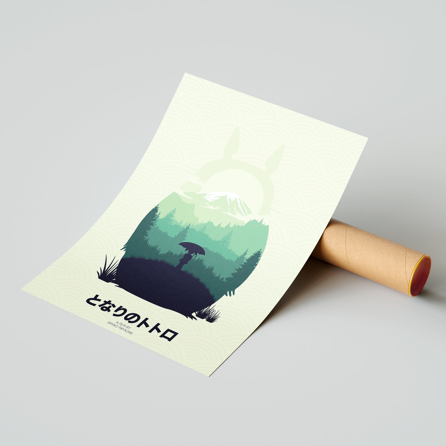 Affiche minimaliste "Tonari no Totoro"
