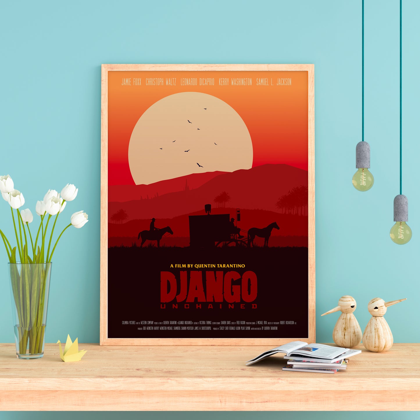Affiche minimaliste "Django Unchained"