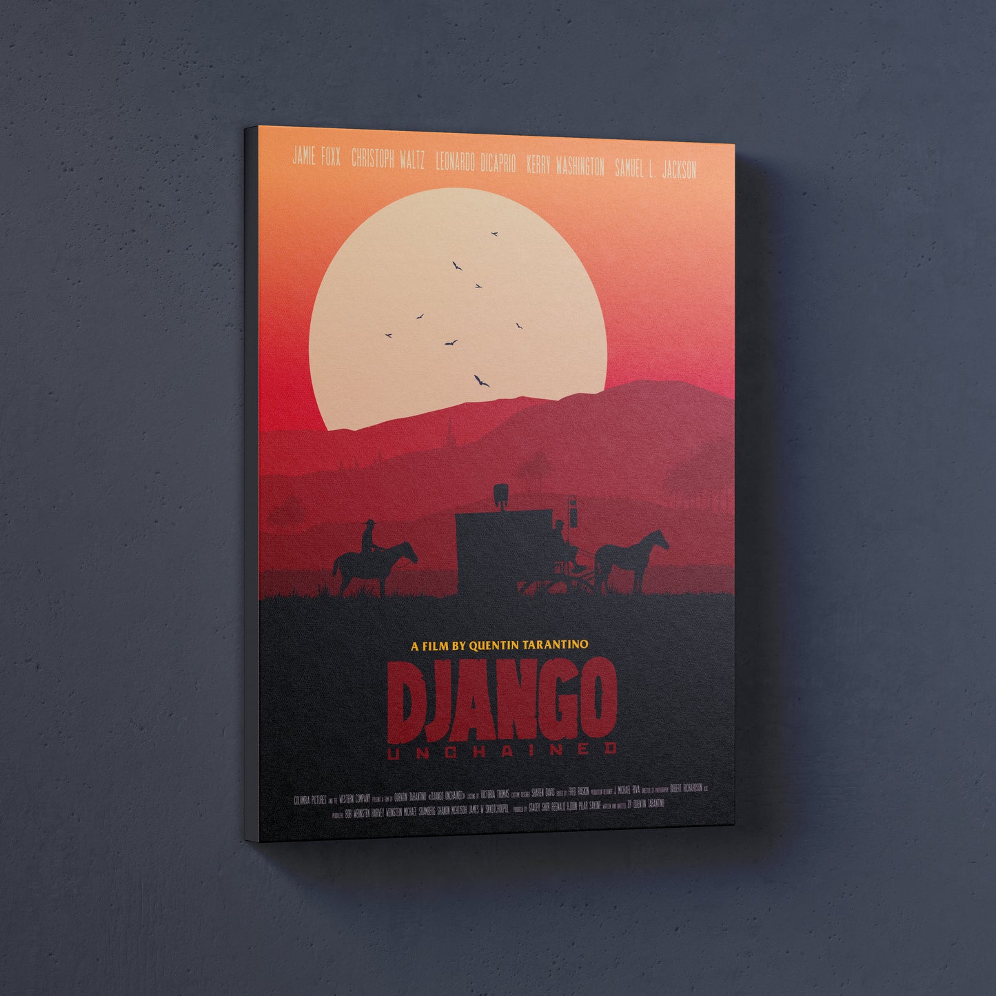 Affiche minimaliste "Django Unchained"