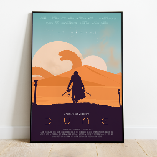 Affiche minimaliste "Dune"