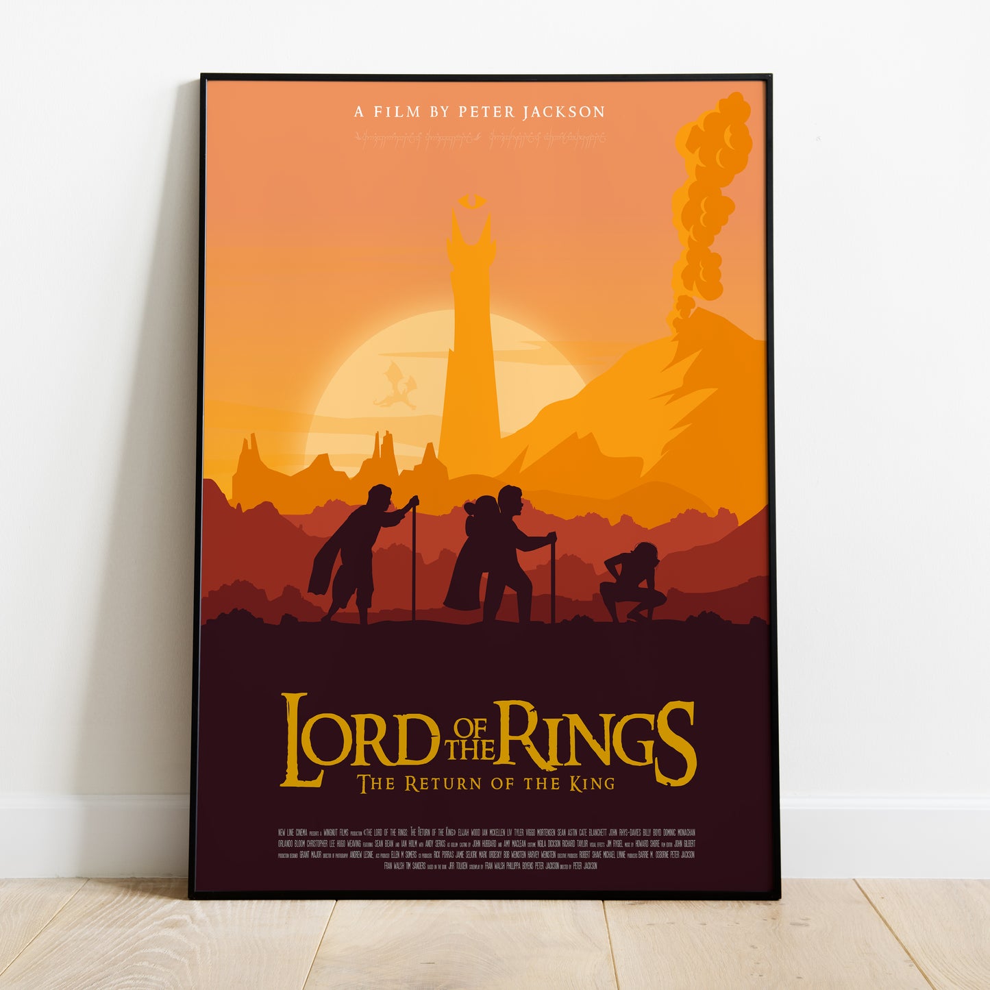 Affiche minimaliste "Lord of the Rings - The Return of the King"