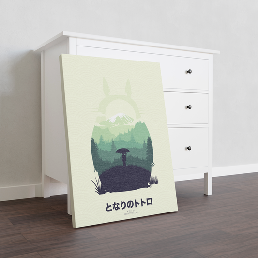 Affiche minimaliste "Tonari no Totoro"
